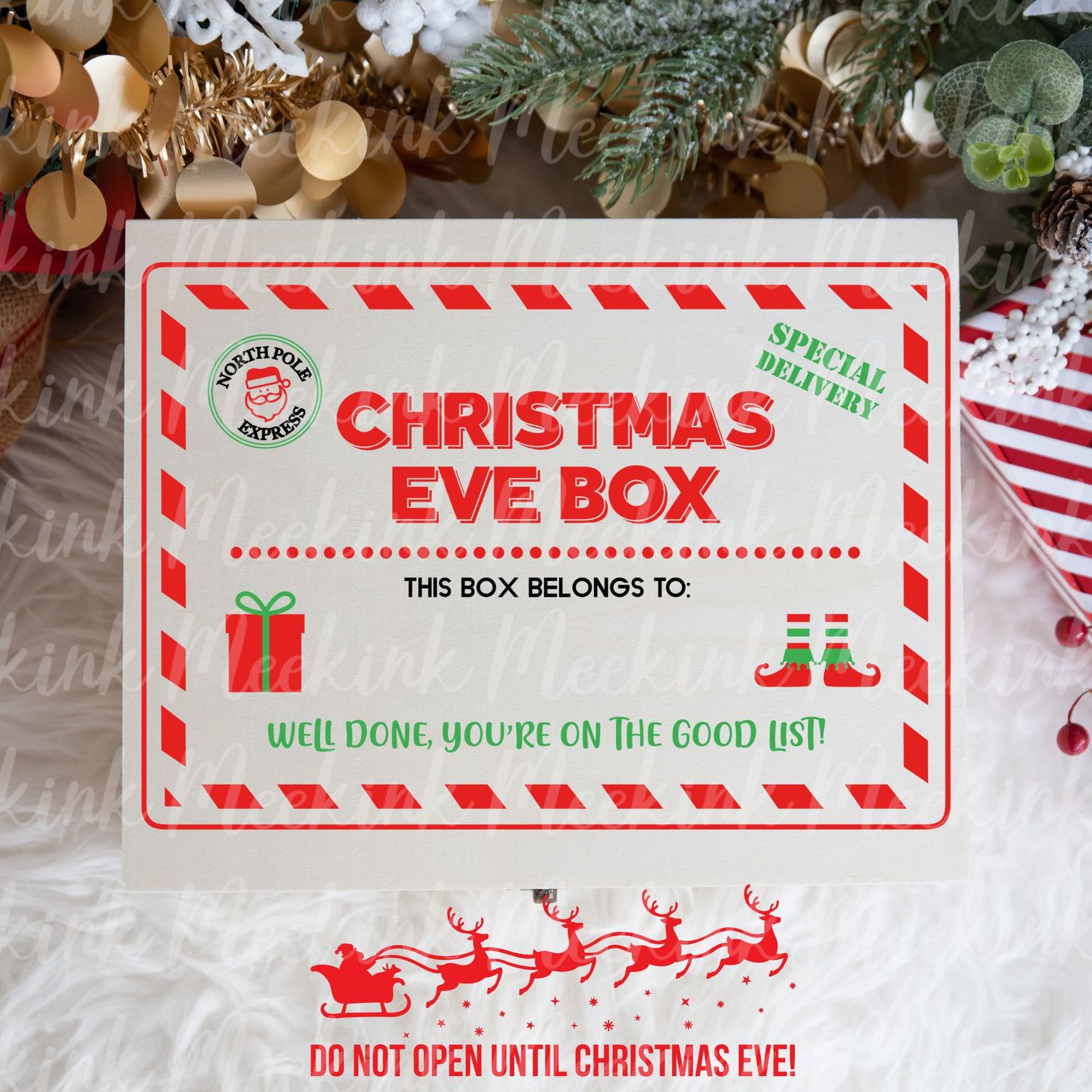 Christmas Eve Box 2 Decal