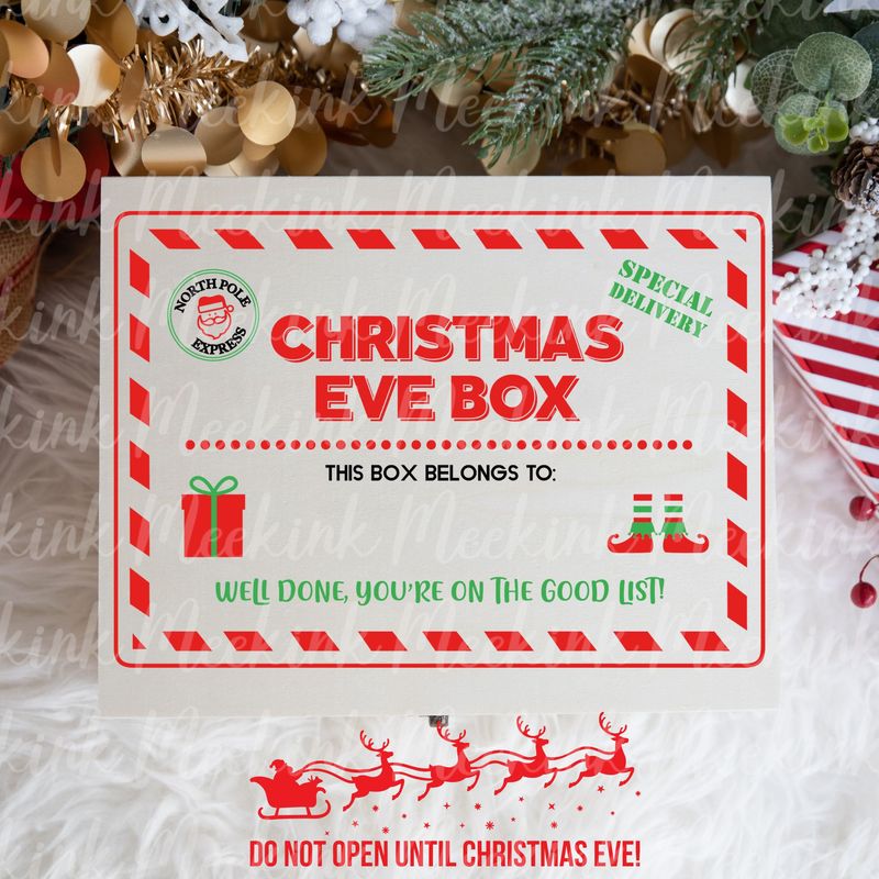 Christmas Eve Box 2 Decal