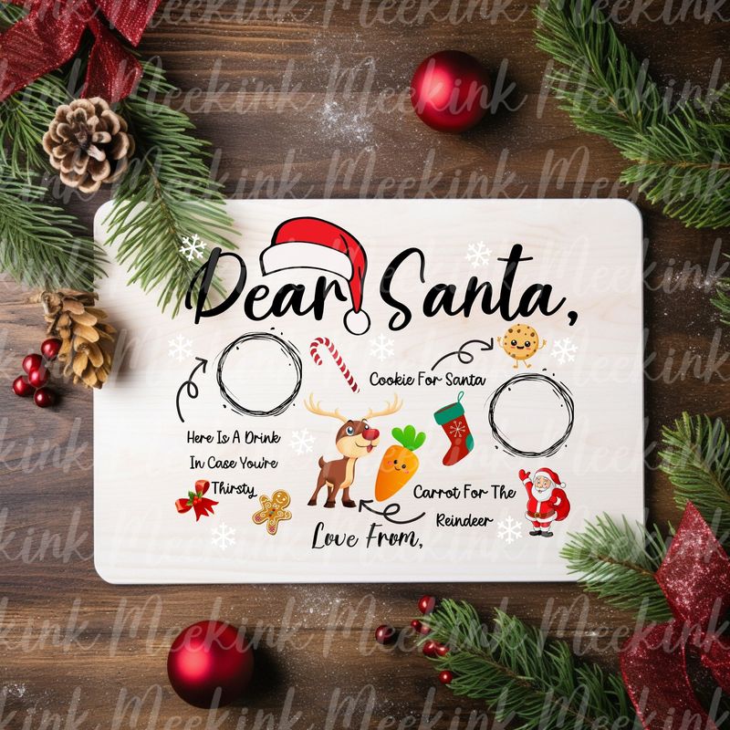 Dear Santa Decal UVDTF DECAL