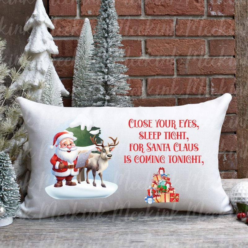 Christmas Eve Pillow Design 3 Decal