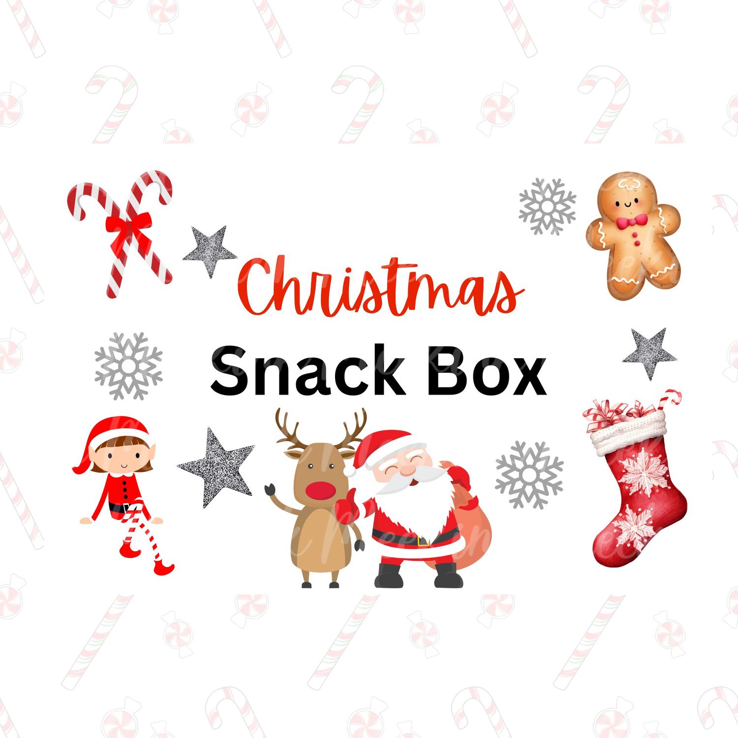 Christmas Snack Box UVDTF Design 4