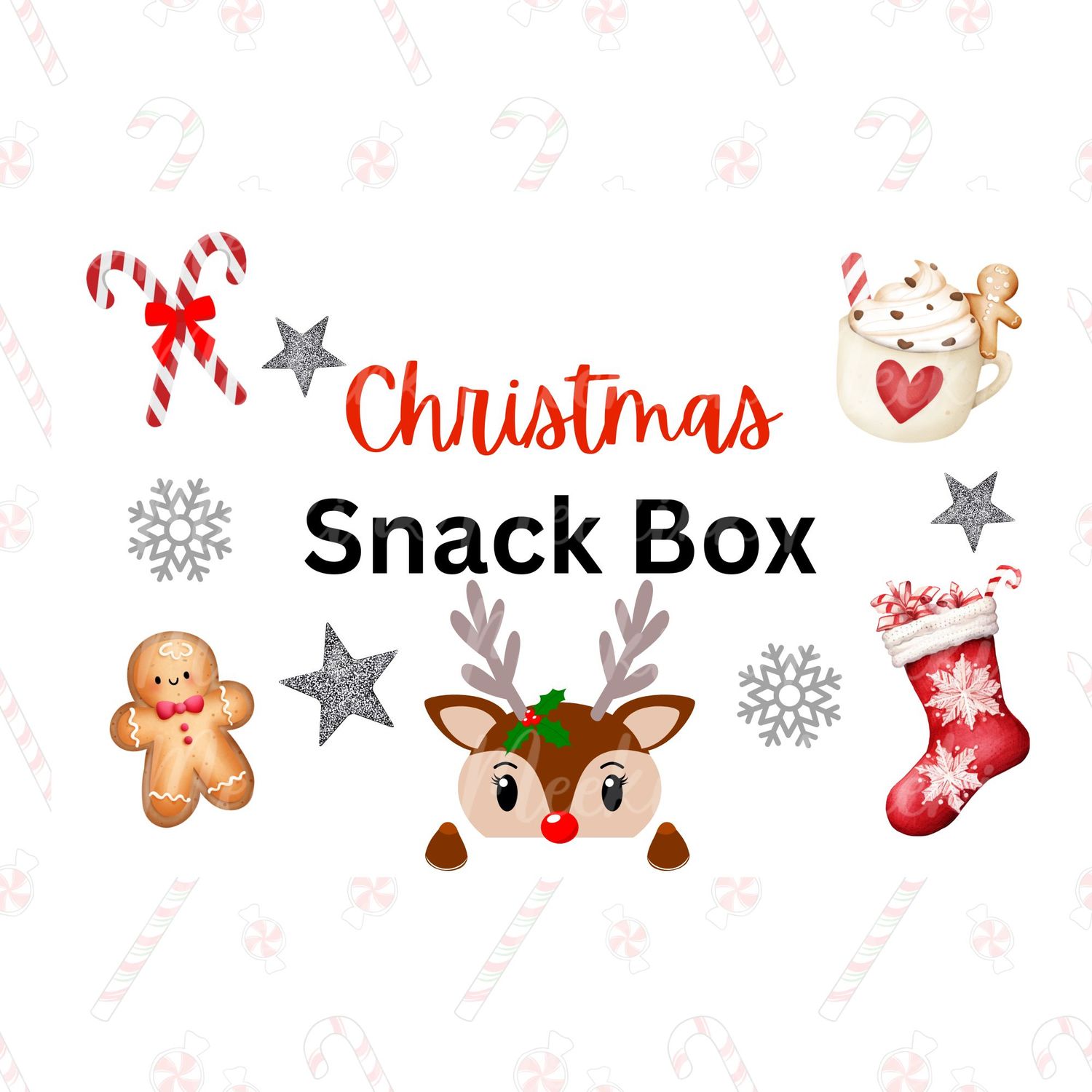 Christmas Snack Box UVDTF Design 3