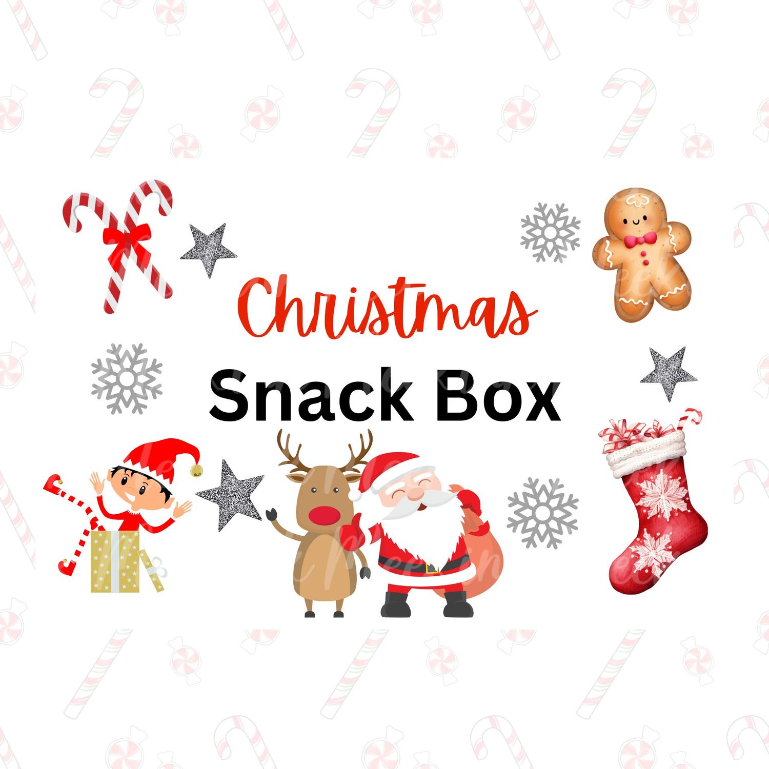 Christmas Snack Box UVDTF Design 2