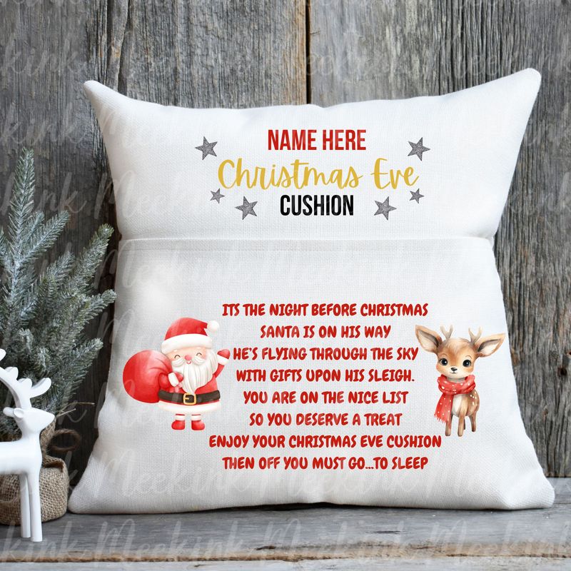 Christmas Eve Cushion DTF Decal