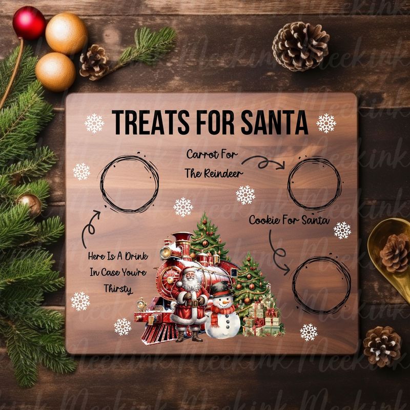 Santa Treat Design 1 UVDTF DECAL