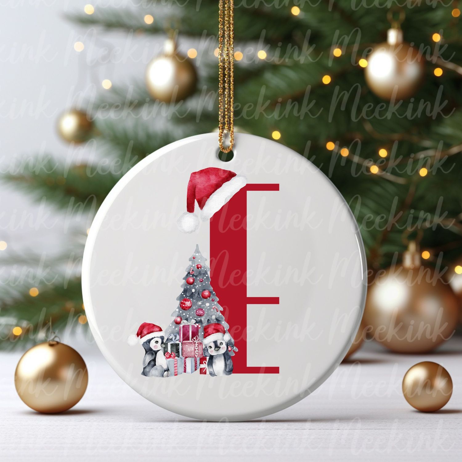 Cute Penguin Alphabet Letters UVDTF or DTF Decal