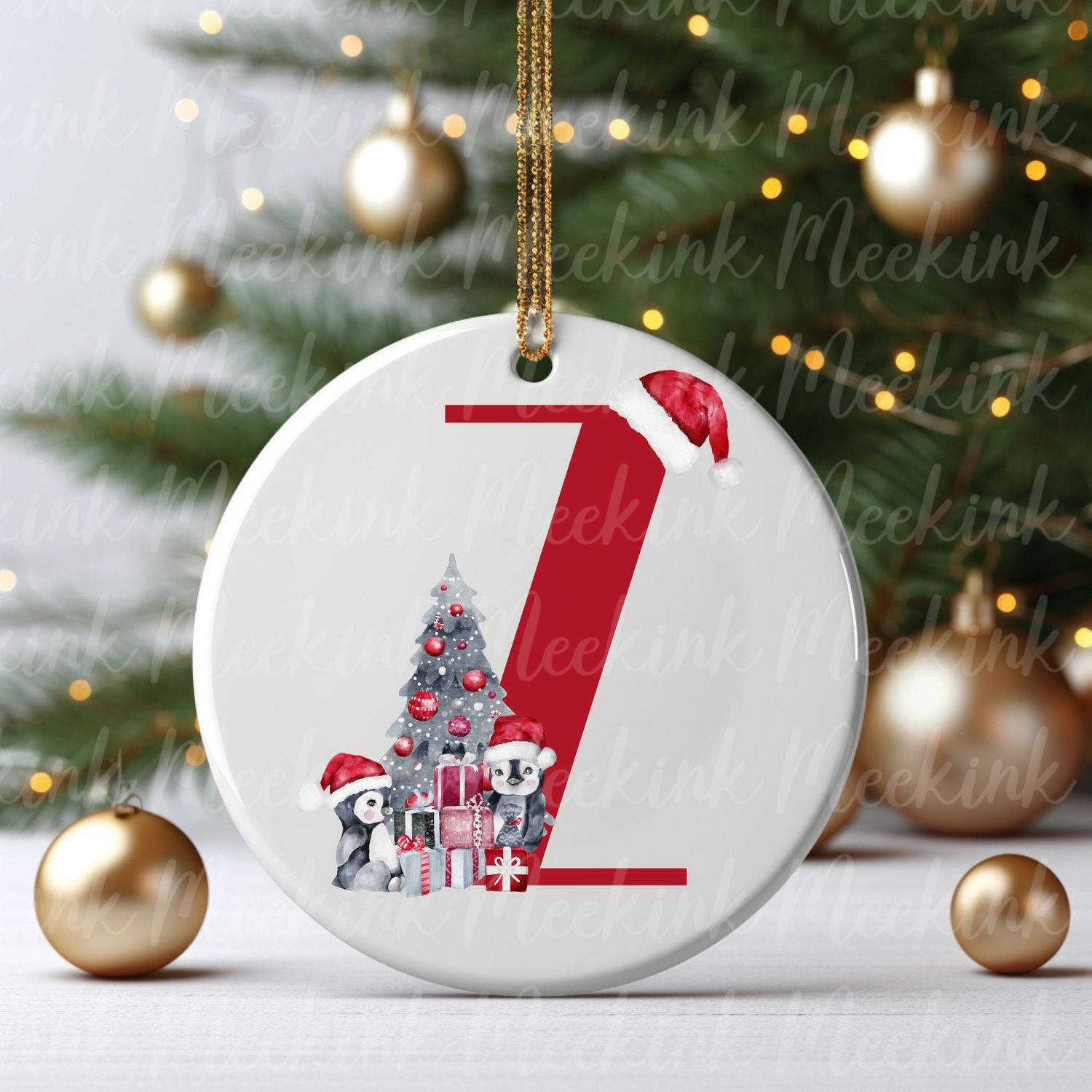 Cute Penguin Alphabet Letters UVDTF or DTF Decal