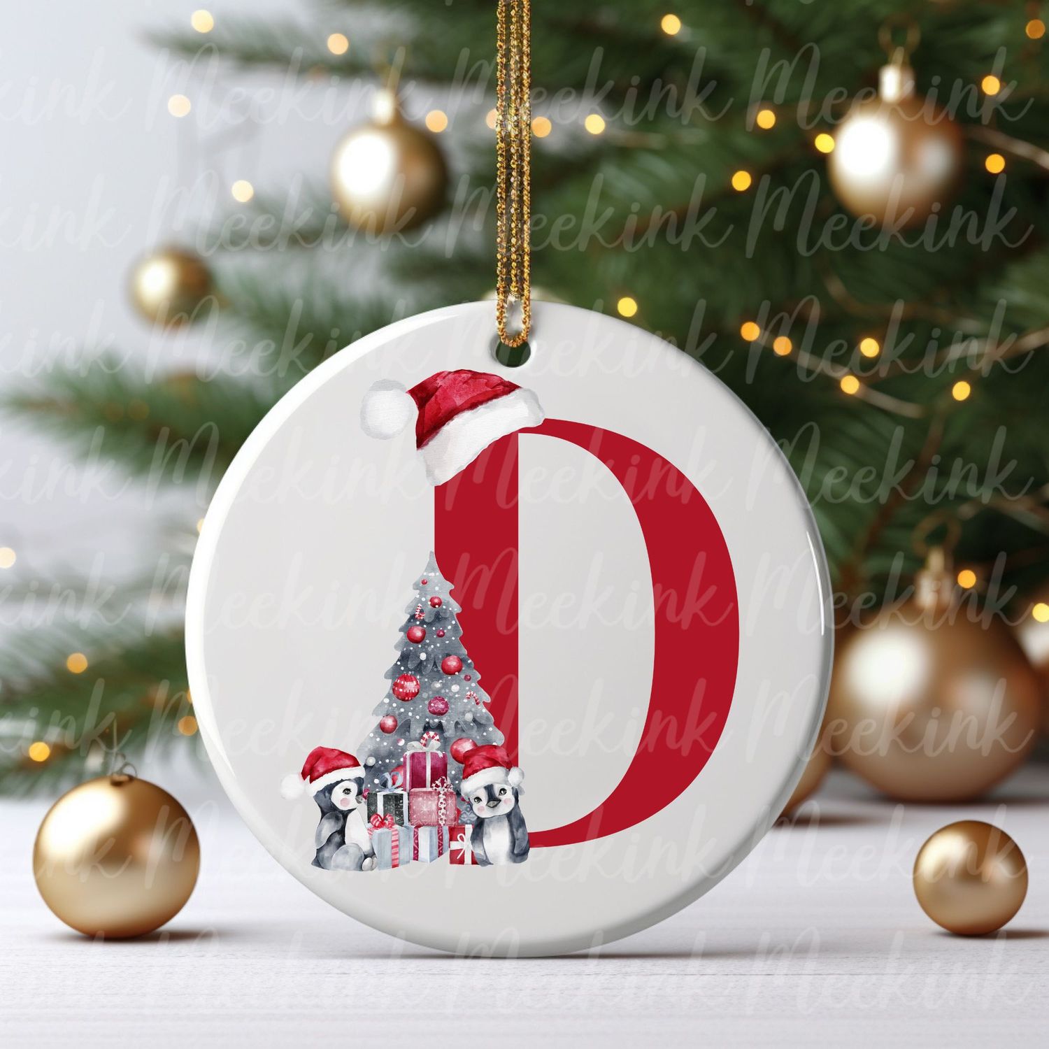 Cute Penguin Alphabet Letters UVDTF or DTF Decal