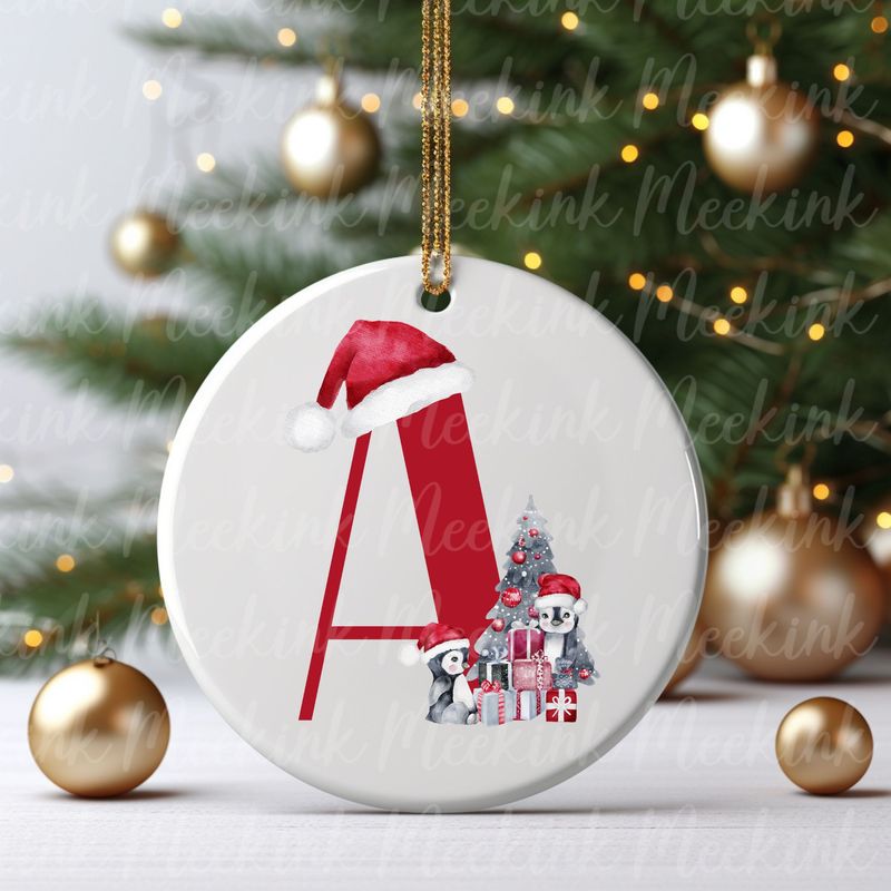 Cute Penguin Alphabet Letters UVDTF or DTF Decal