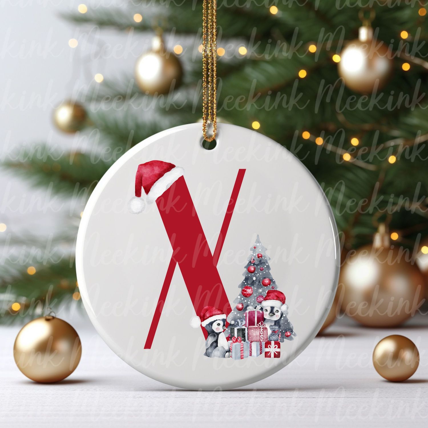 Cute Penguin Alphabet Letters UVDTF or DTF Decal