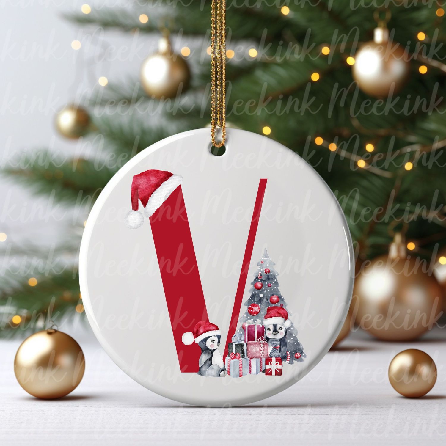 Cute Penguin Alphabet Letters UVDTF or DTF Decal