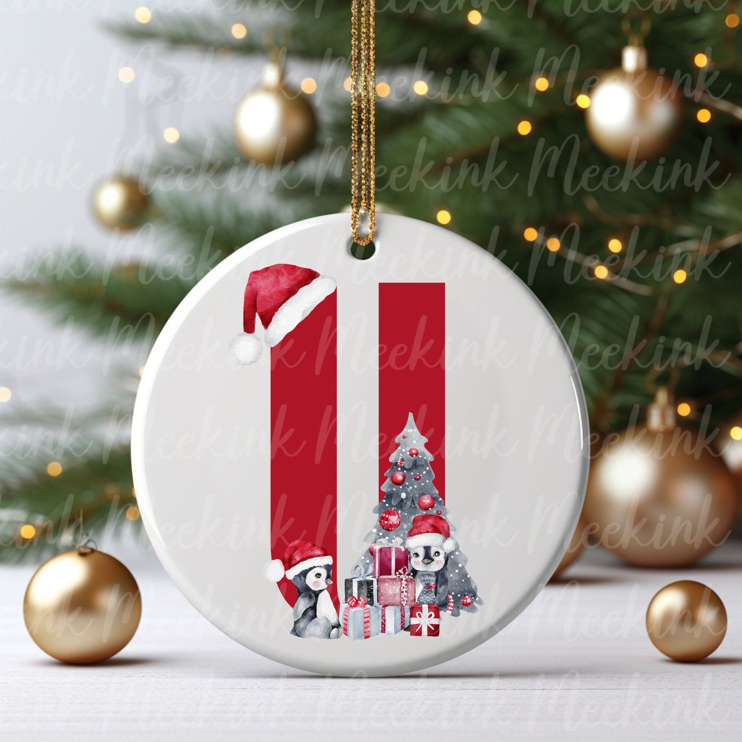 Cute Penguin Alphabet Letters UVDTF or DTF Decal