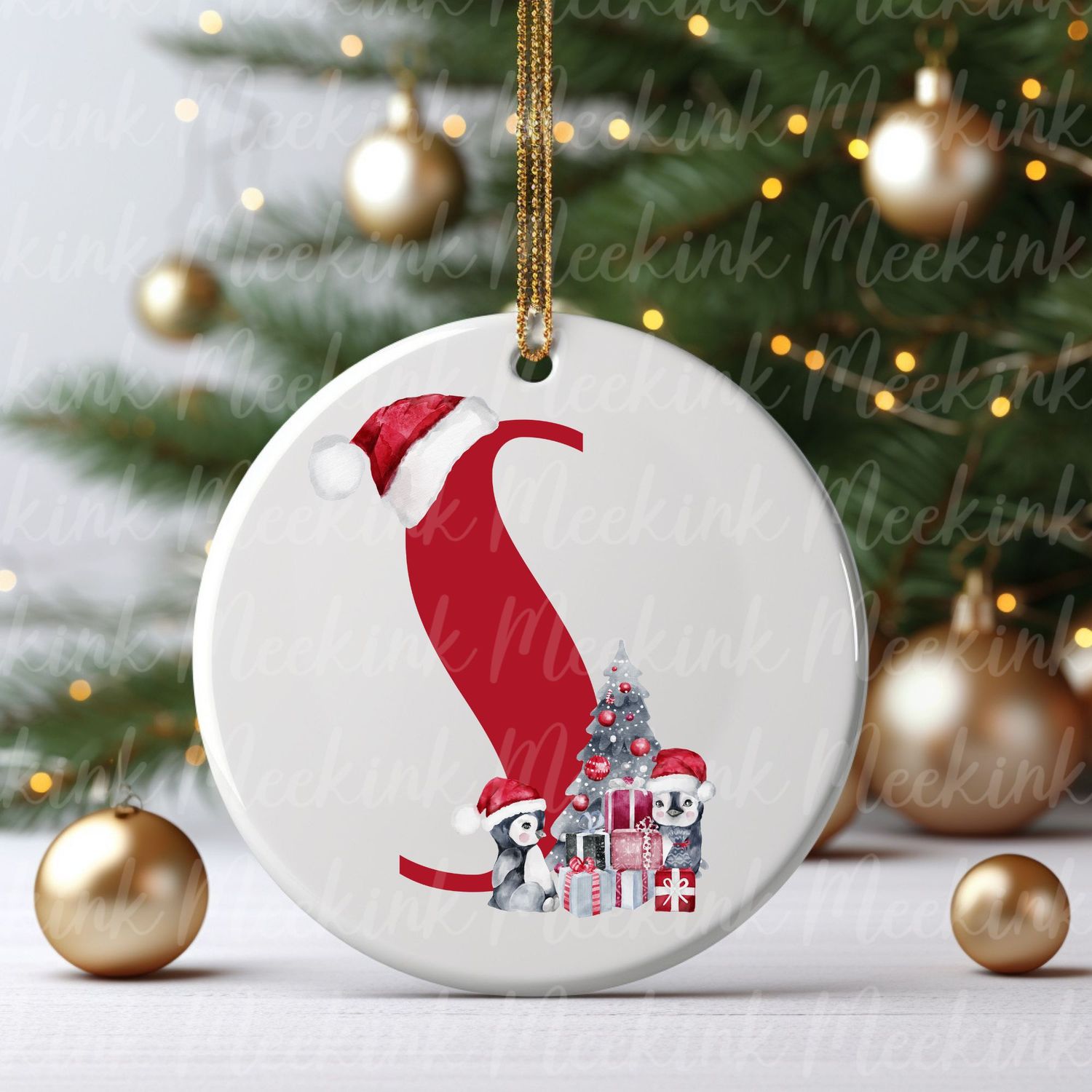 Cute Penguin Alphabet Letters UVDTF or DTF Decal
