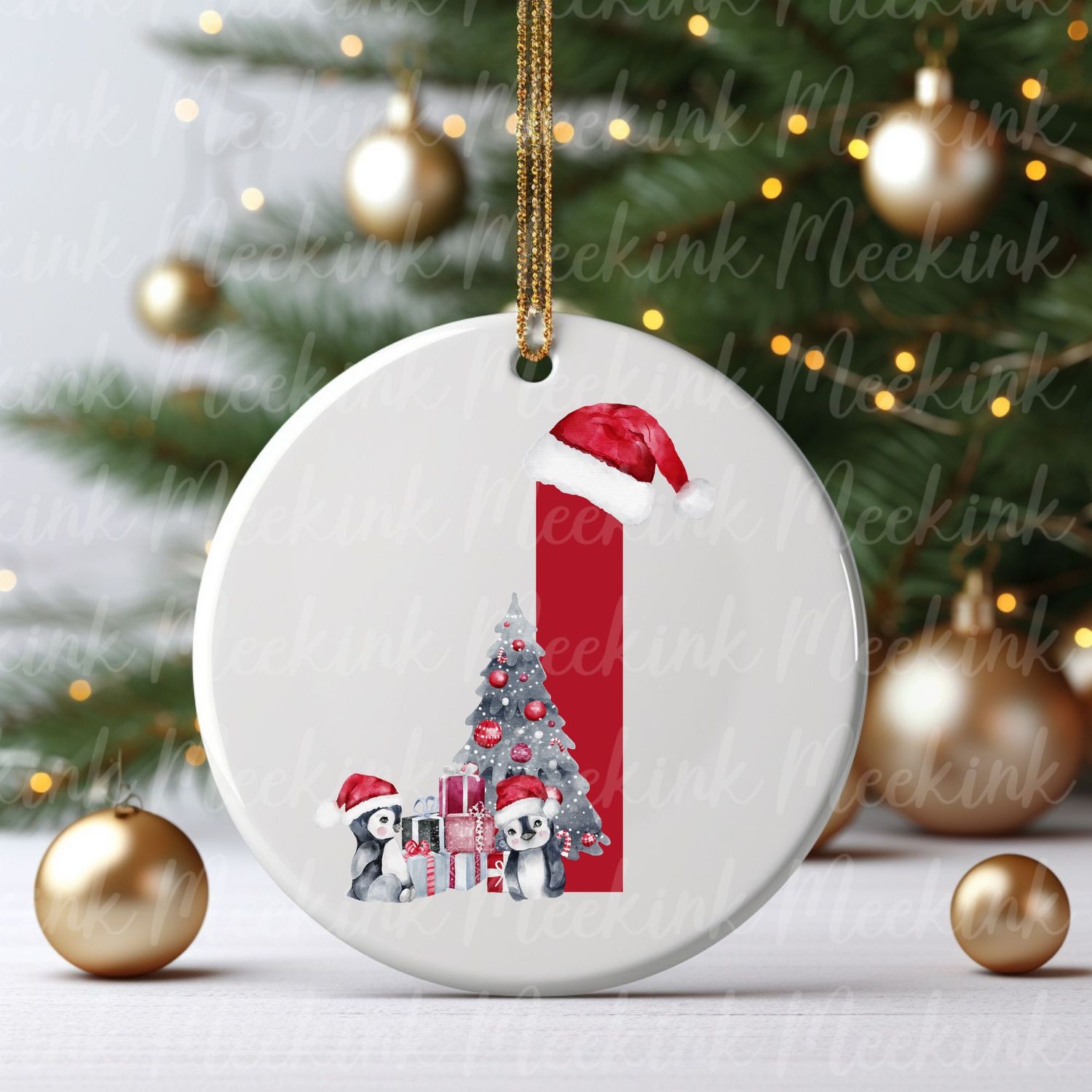 Cute Penguin Alphabet Letters UVDTF or DTF Decal