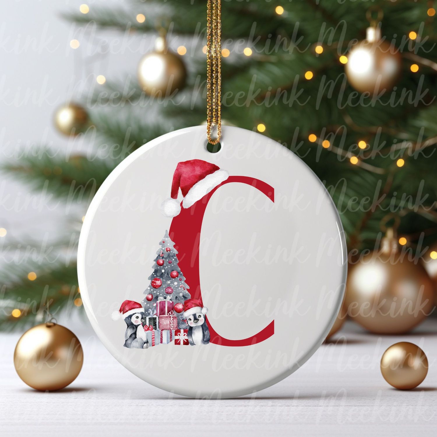 Cute Penguin Alphabet Letters UVDTF or DTF Decal