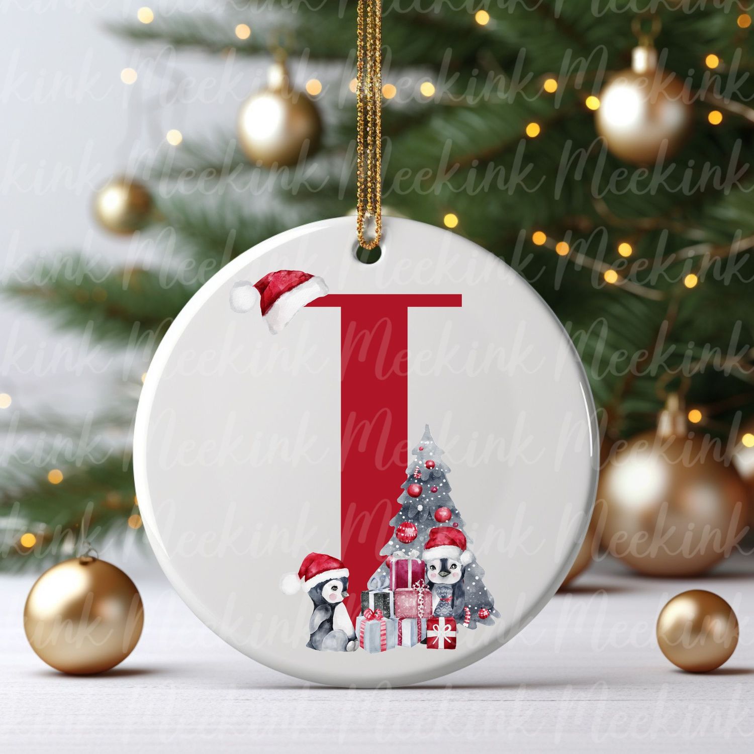 Cute Penguin Alphabet Letters UVDTF or DTF Decal