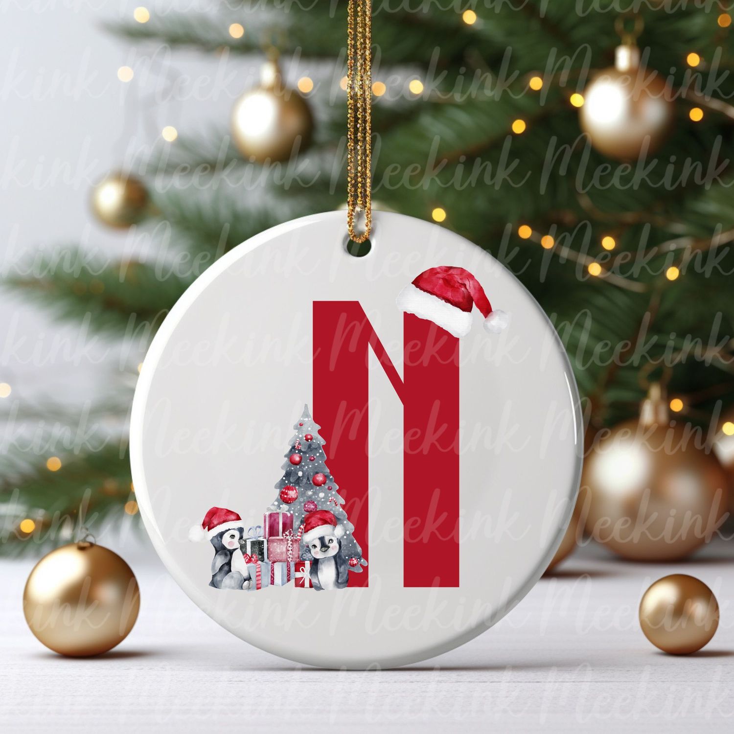 Cute Penguin Alphabet Letters UVDTF or DTF Decal
