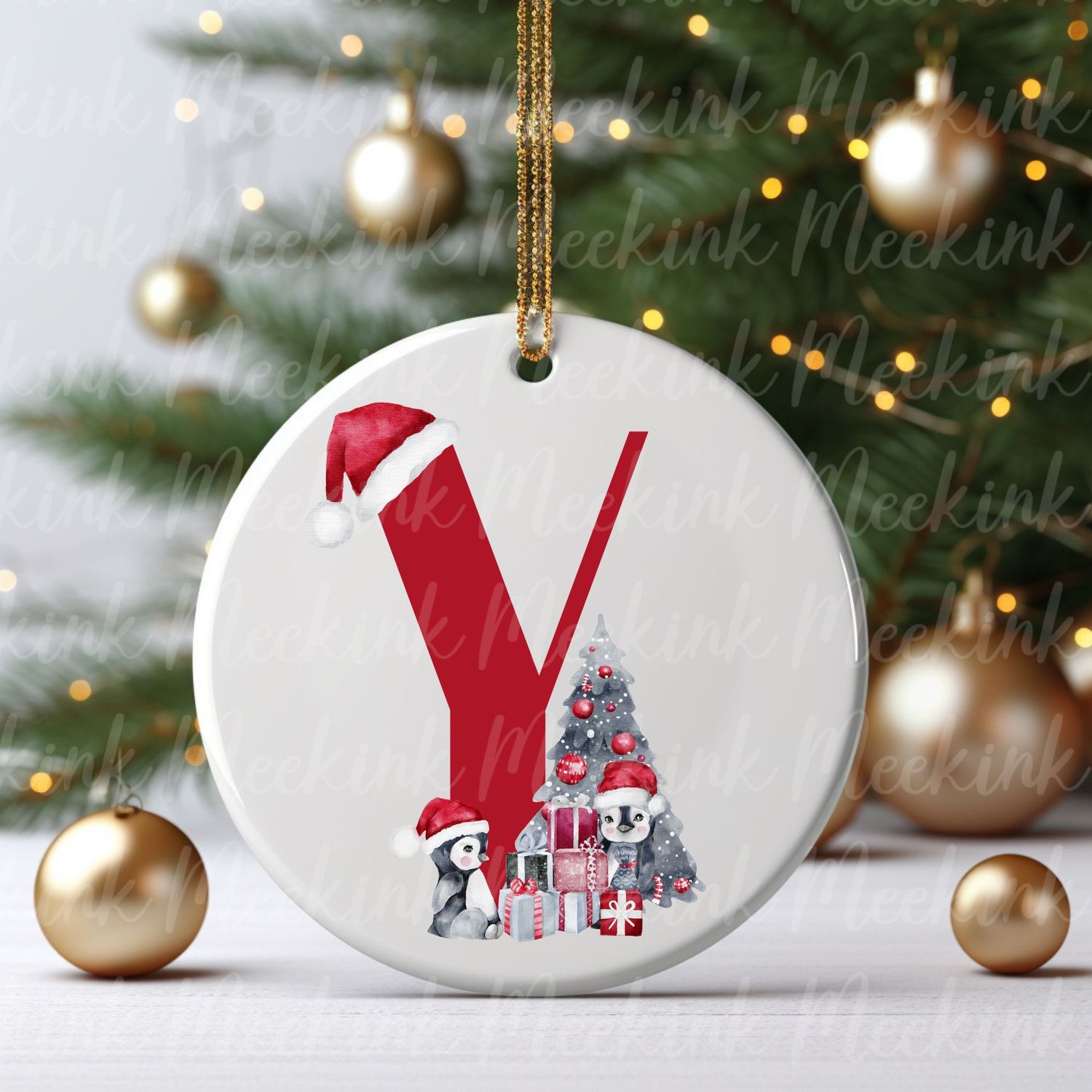 Cute Penguin Alphabet Letters UVDTF or DTF Decal