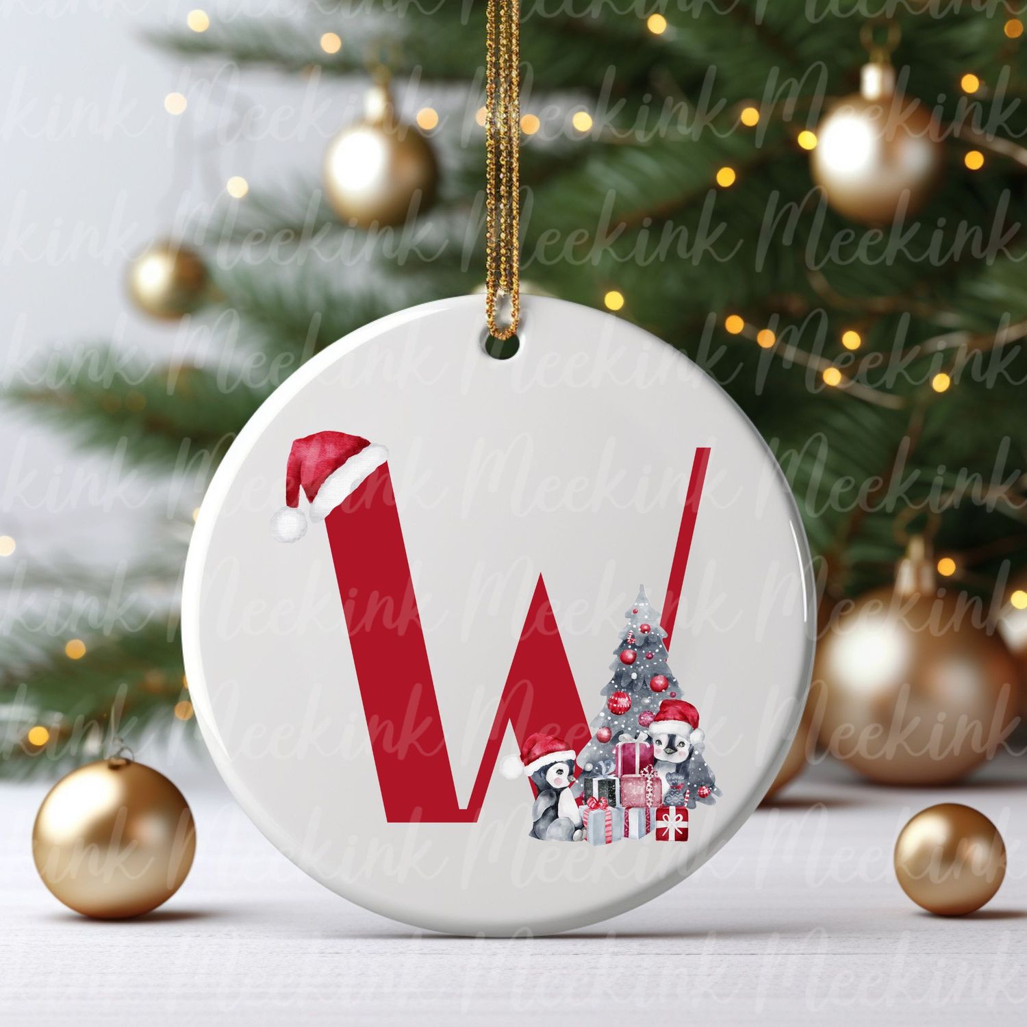 Cute Penguin Alphabet Letters UVDTF or DTF Decal