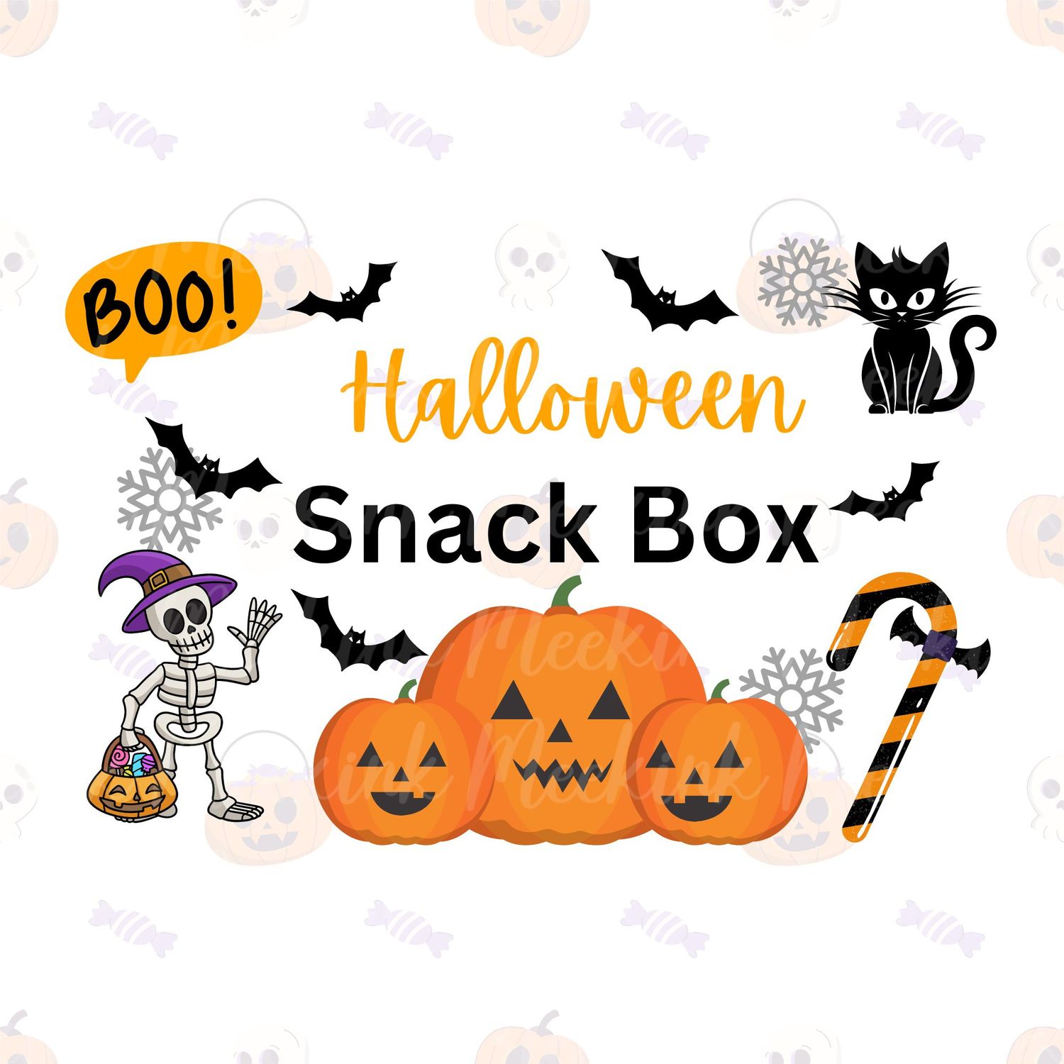 Halloween Snack Box UVDTF Design 2