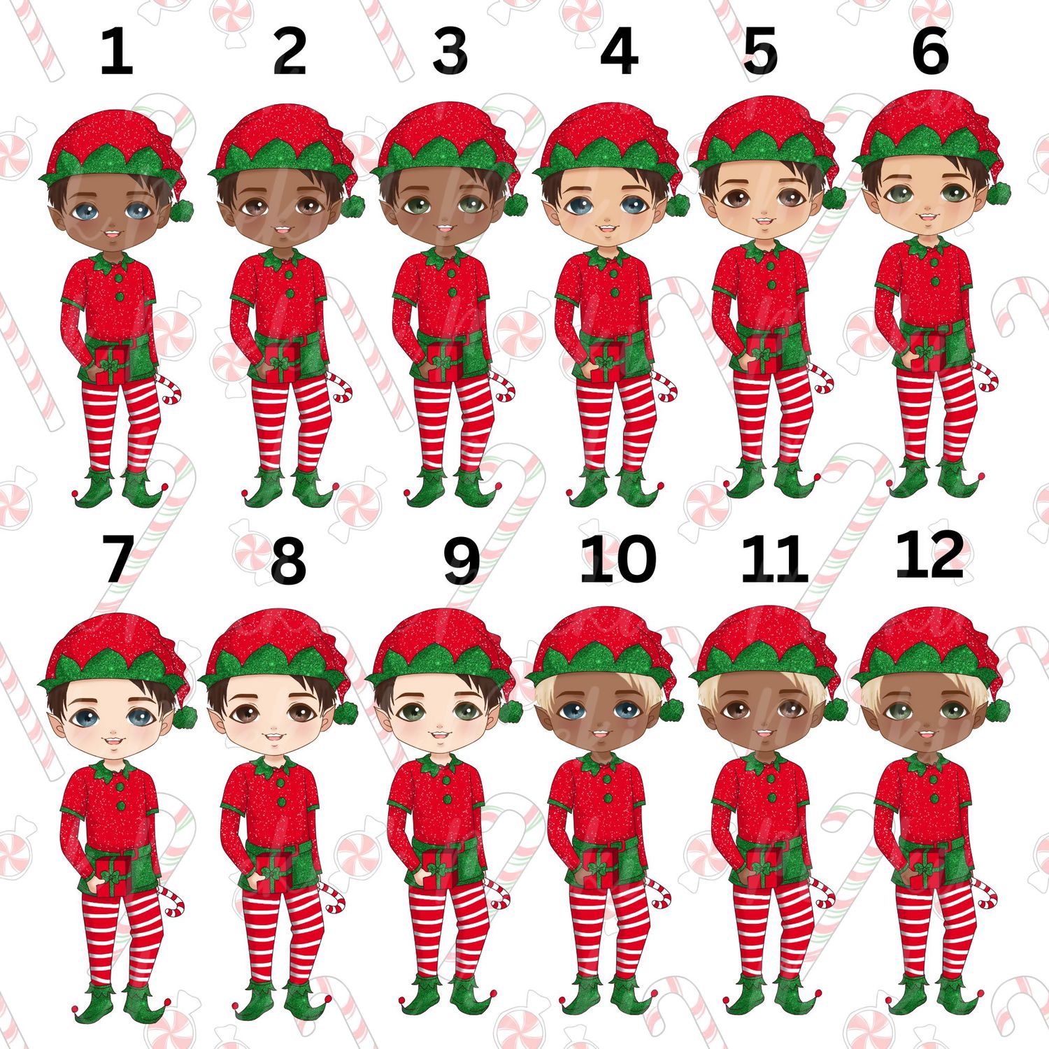 Little Elf Doll Boys UVDTF or DTF Decal