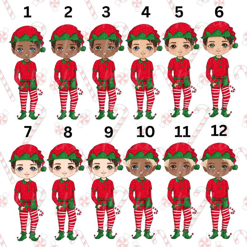 Little Elf Doll Boys UVDTF or DTF Decal