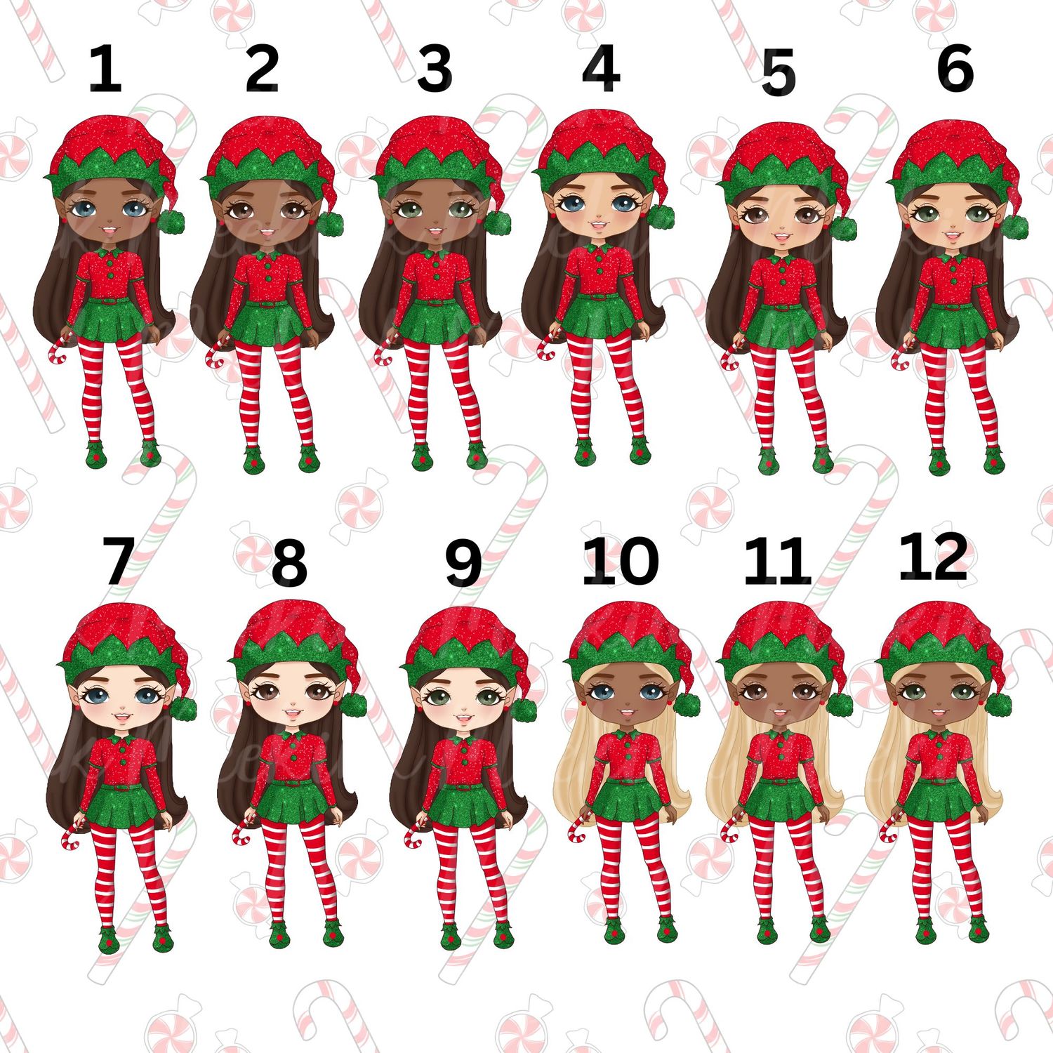 Little Elf Doll Girls UVDTF or DTF Decal