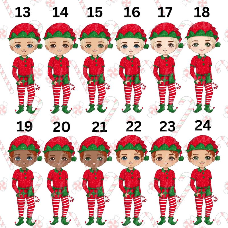 Little Elf Doll Boys UVDTF or DTF Decal