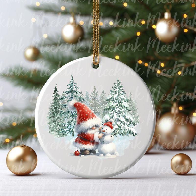 Magical Christmas Gnomes Design 4 UVDTF or DTF Decal