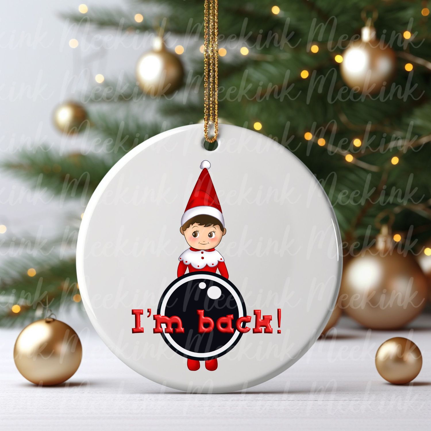 I&#39;m Back Elf Decal
