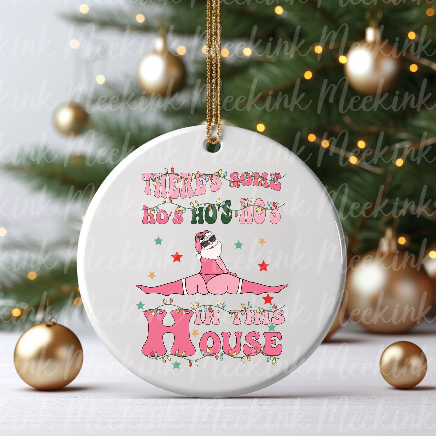 Pink There&#39;s Some Ho Ho Ho&#39;s Decal