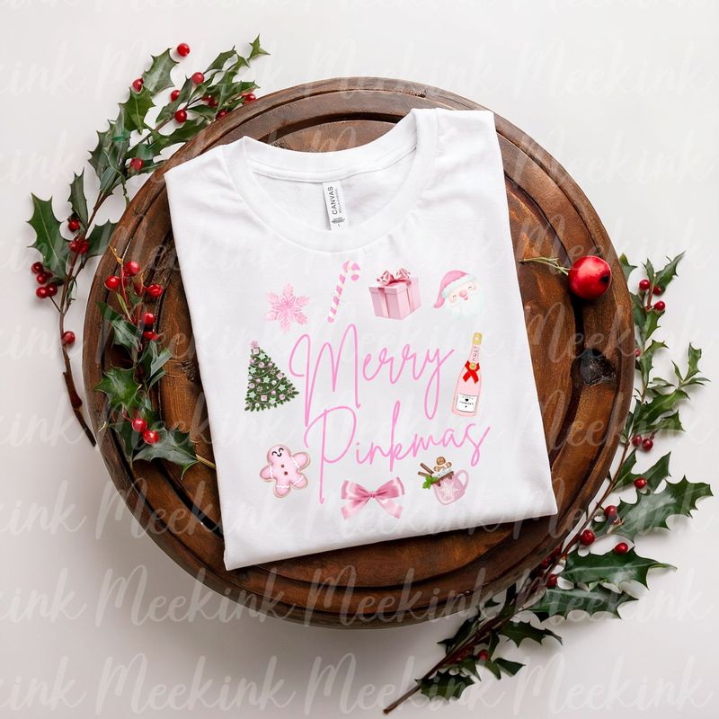 Merry Pinkmas Design 2 Decal