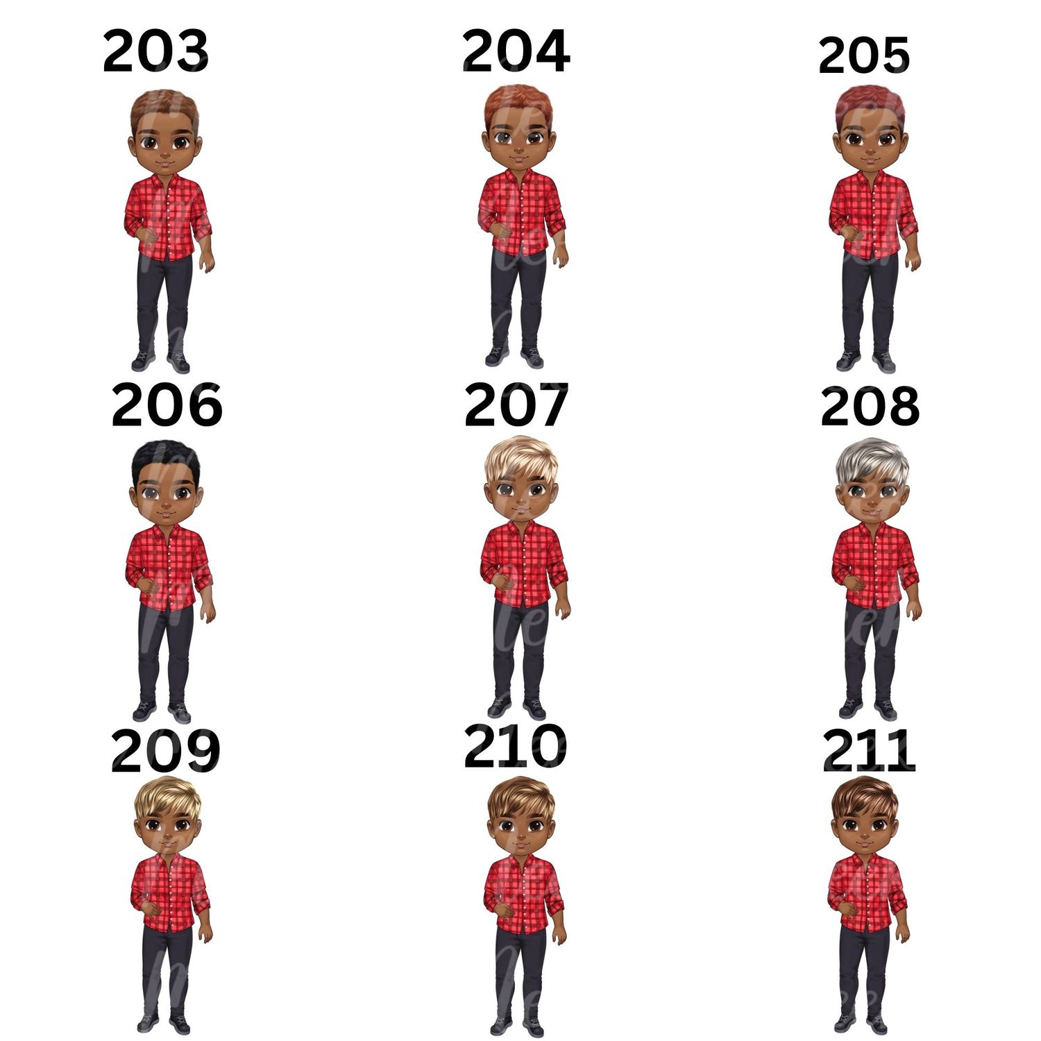 Christmas Chibi Man Doll UVDTF or DTF Decal