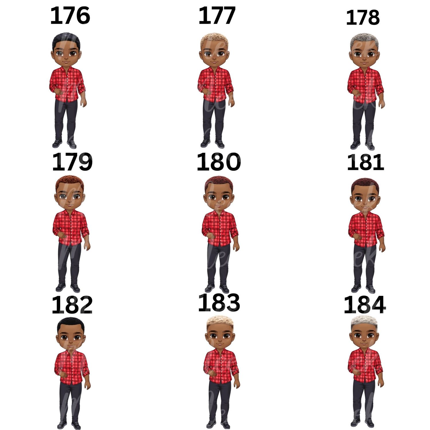 Christmas Chibi Man Doll UVDTF or DTF Decal