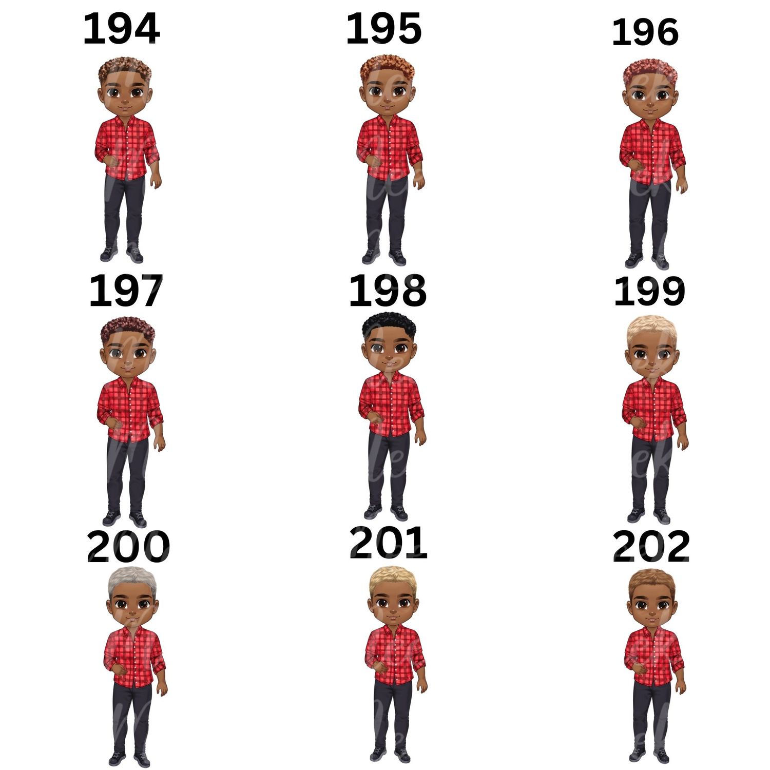 Christmas Chibi Man Doll UVDTF or DTF Decal