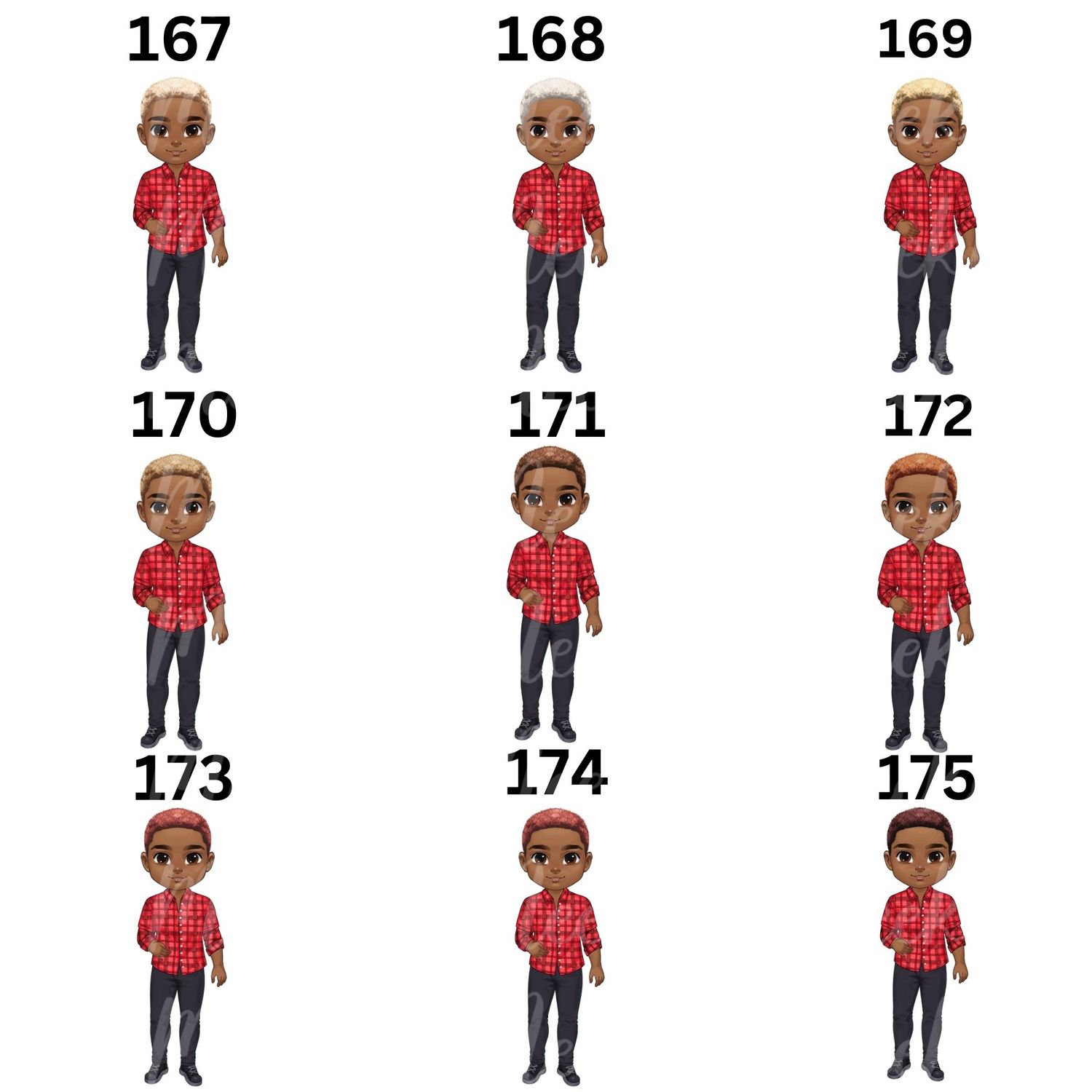 Christmas Chibi Man Doll UVDTF or DTF Decal