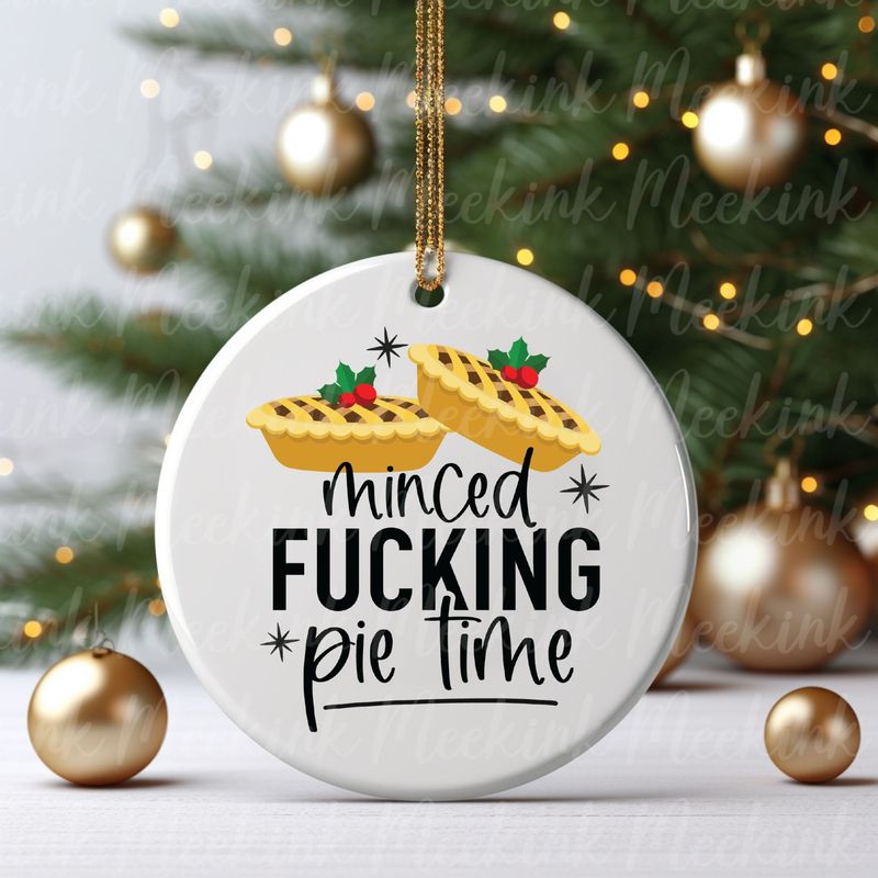 Mince Pie Time UVDTF or DTF Decal