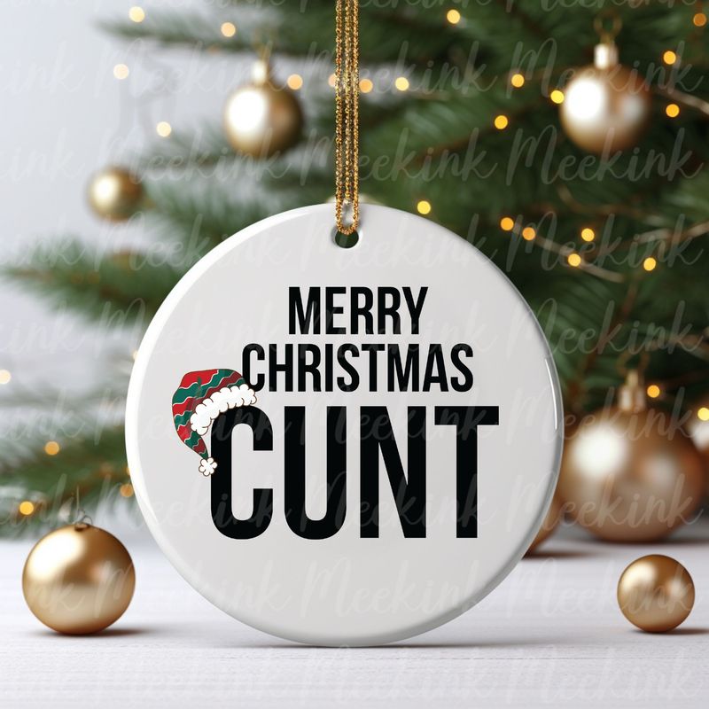Merry Christmas Cu&#39;t UVDTF or DTF Decal