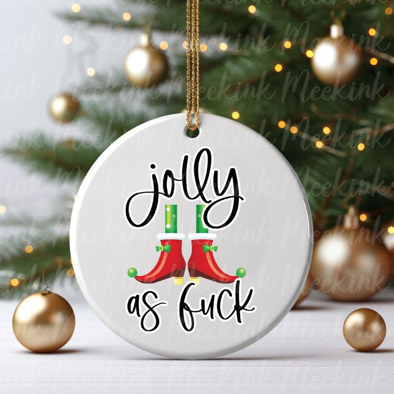Jolly As F*ck UVDTF or DTF Decal