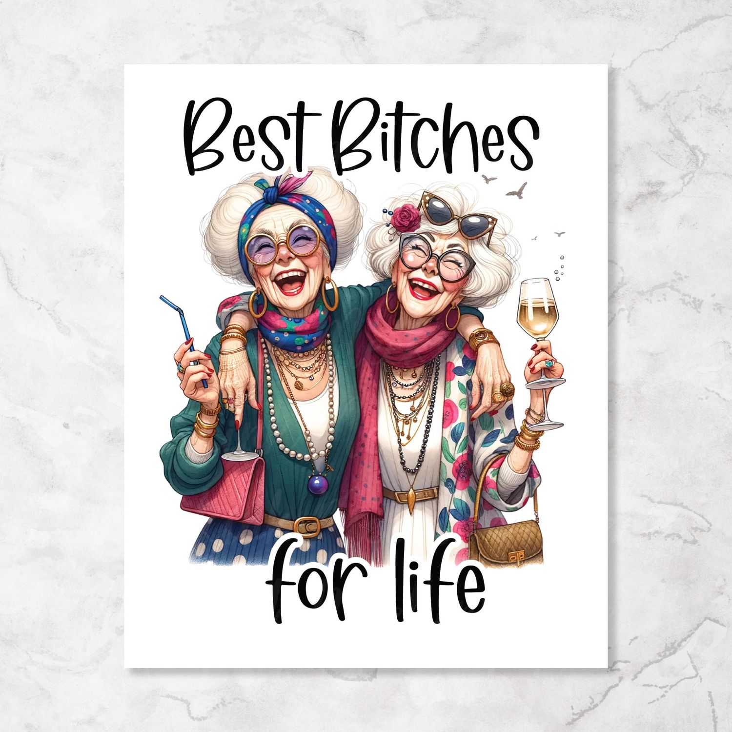 Best Bitches UVDTF or DTF Decal