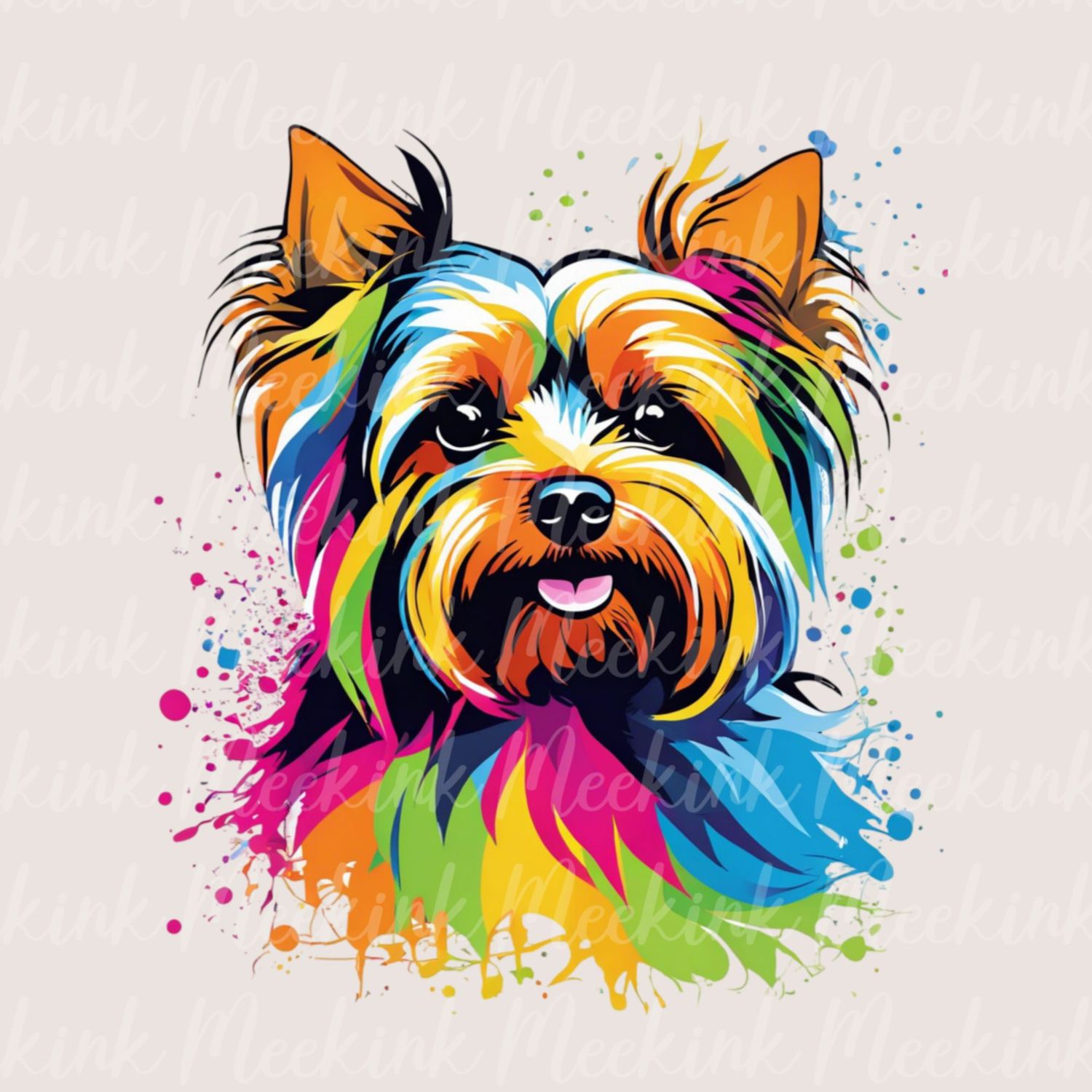 Colour Splash Yorkshire Terrier