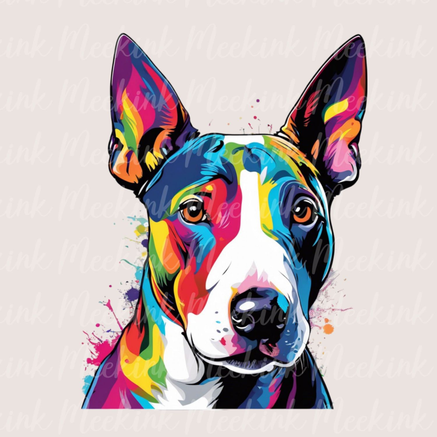 Colour Splash Bull Terrier