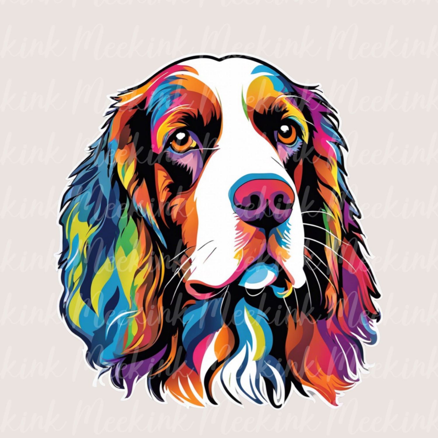 Colour Splash Springer Spaniel