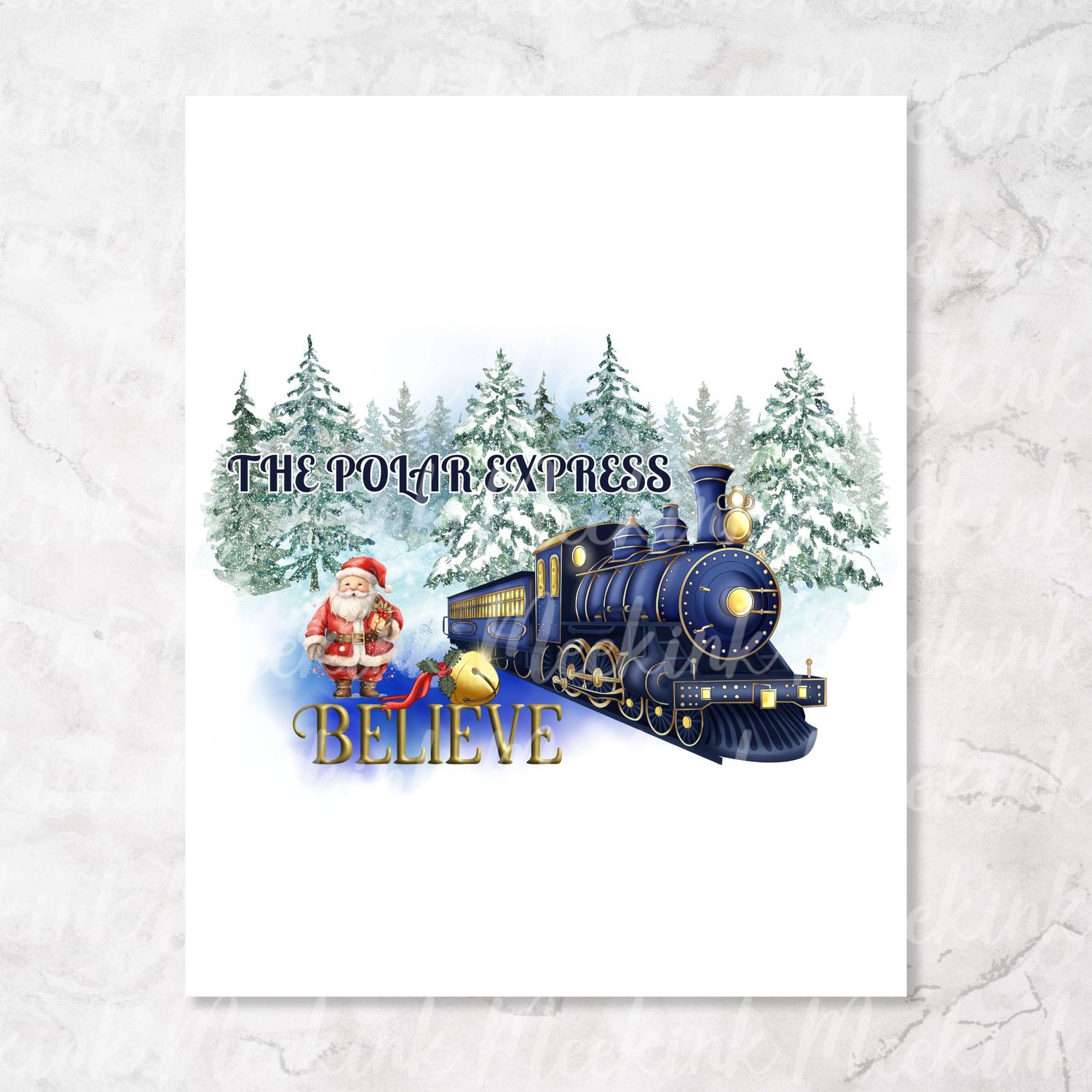 Express Train Believe Decal