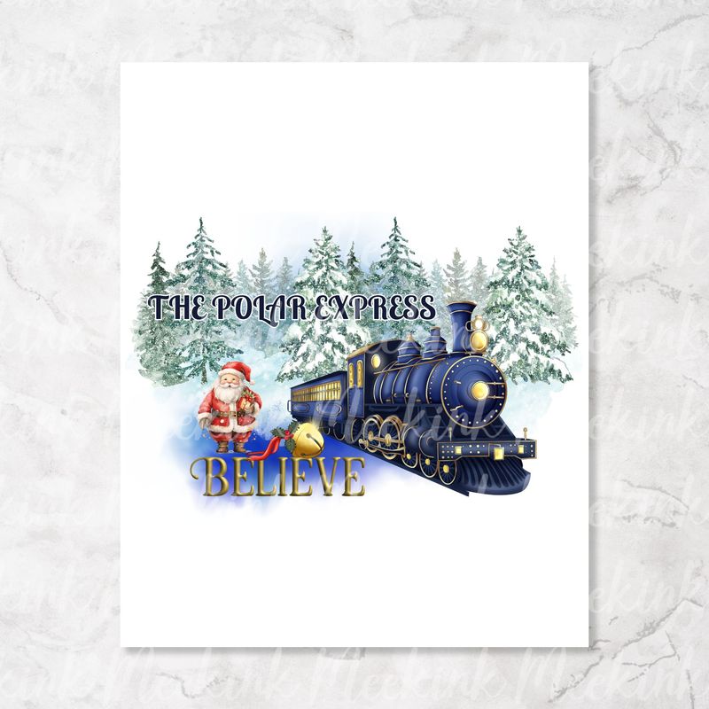 Express Train Believe Decal