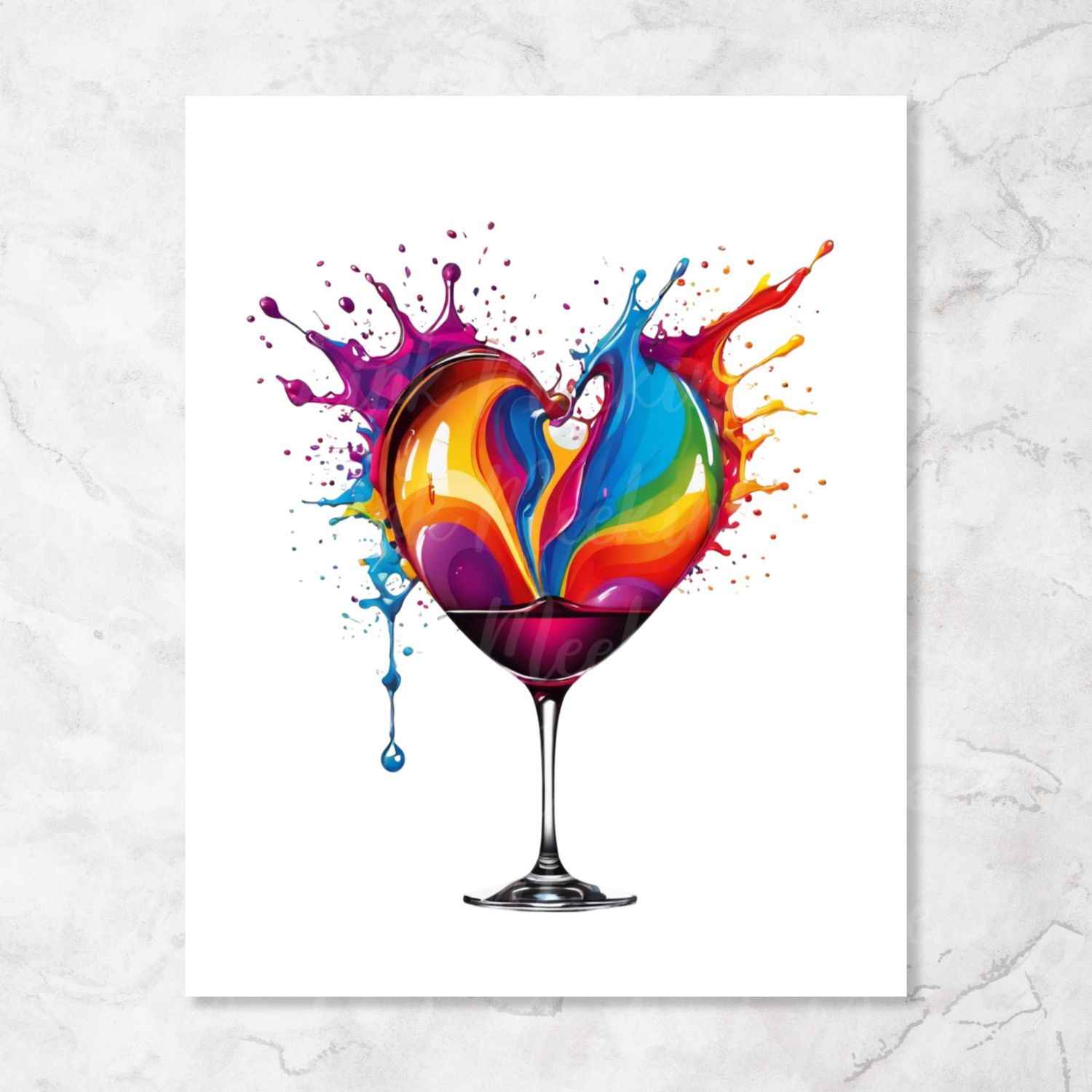 Colour Splash Prosecco Design 4 UVDTF