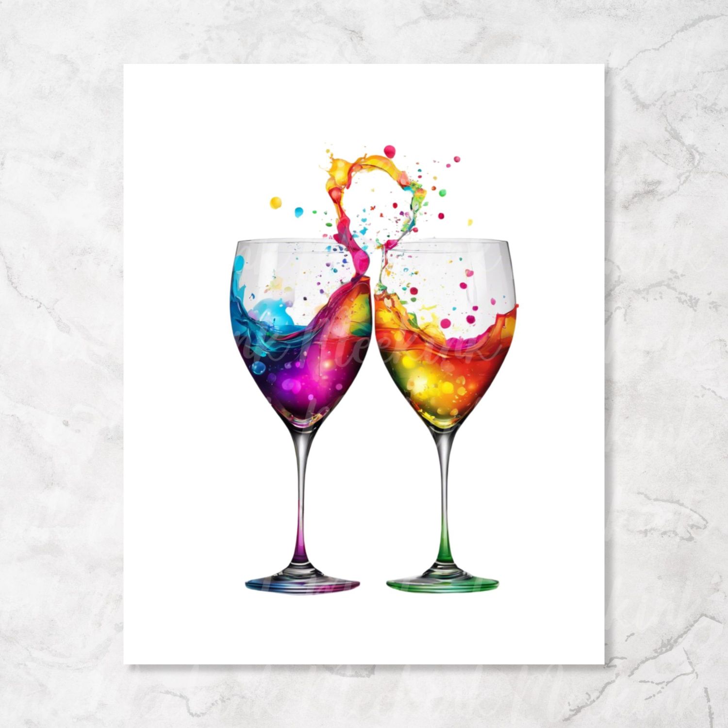 Colour Splash Prosecco Design 3 UVDTF