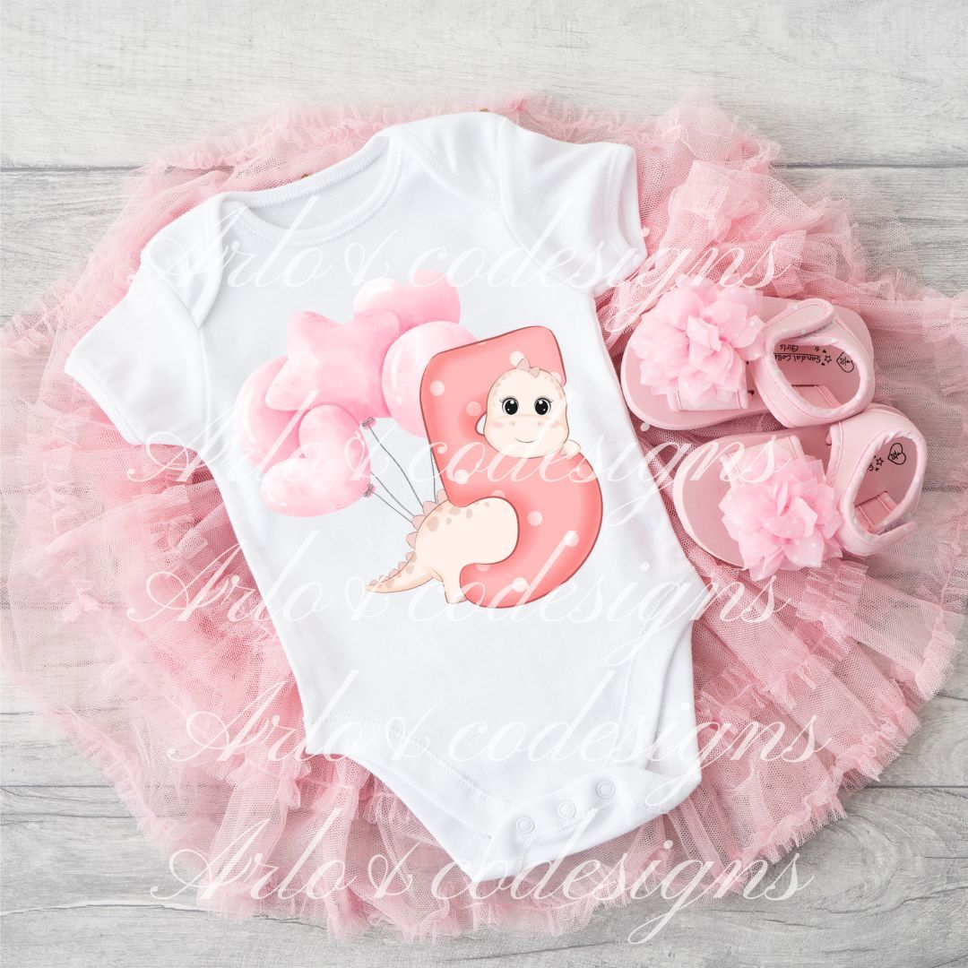 baby-dinosaur-pink-5th-birthday-l-digital-download