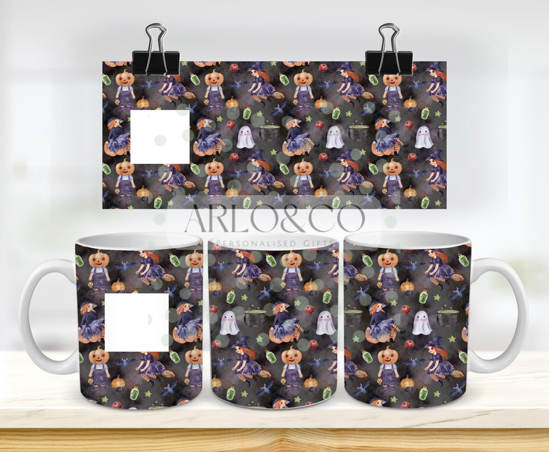 dark-night-halloween-witch-and-pumpkin-head-11oz-mug-wrap-x2-digital-download