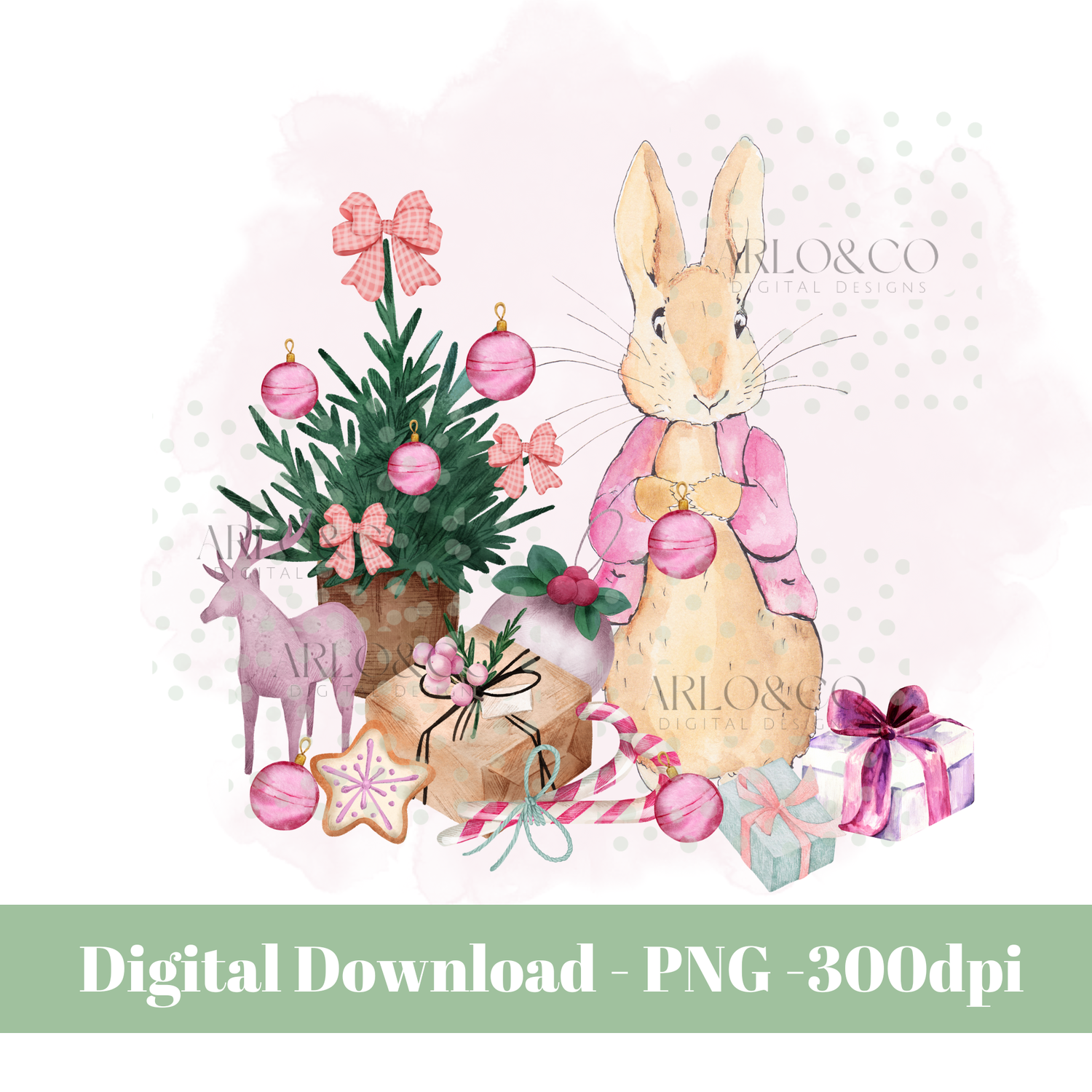 pink-rabbit-christmas-digital-download